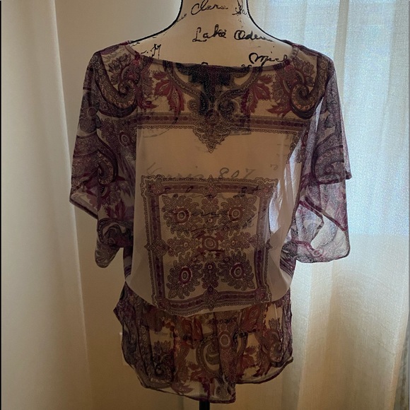 INC International Concepts-Women’s Chiffon Blouse - Picture 2 of 3